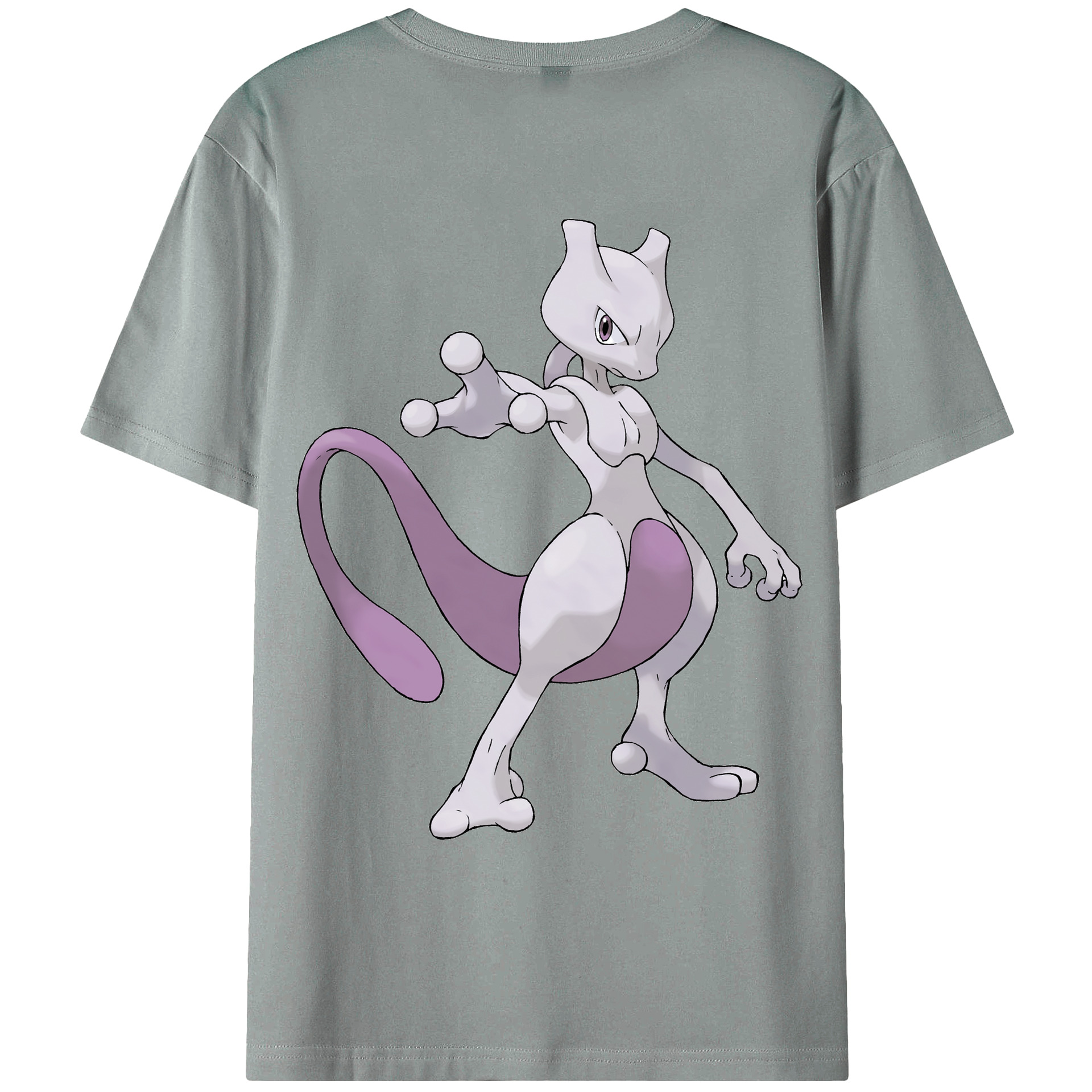 （画像用） ポケットモンスター Pokémon 綿100％ メンズ半袖Tシャツ（バックプリント） 通気性